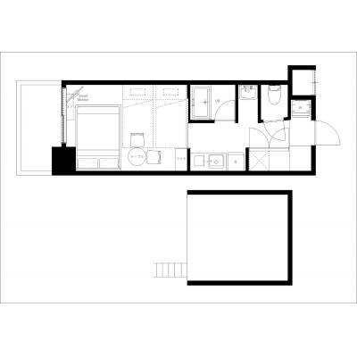 最寄駅から徒歩4分/お洒落な明るいお部屋/スリーゼ城703の間取り図