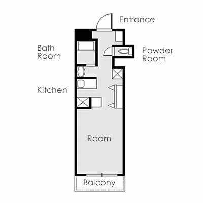 AP南森町6【南森町駅まで徒歩4分★広々30㎡★オートロック付き★バス・トイレ別★在宅ワークにもおすすめ！】の間取り図