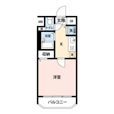 【🌿快適シーズンの引越し応援キャンペーン🏡🌈】【禁煙🚭/テレワークに最適🌟無料高速Wi-Fi使い放題🎧】マイナビSTAYミライエ幡ヶ谷　1203の間取り図