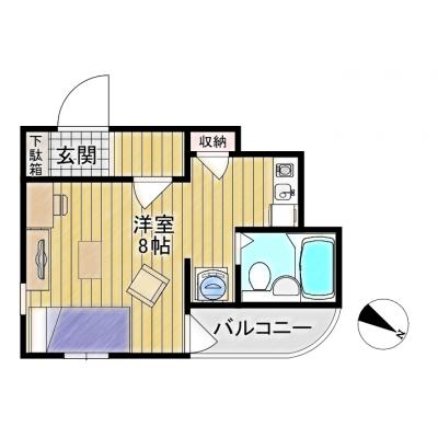 Bizroom／アーバンフラット天沼104【大宮駅徒歩圏】大宮駅まで徒歩１５分！生活に便利！の間取り図