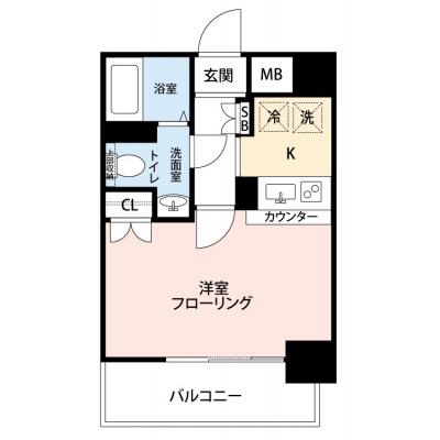 【🎍年末年始大感謝祭🎍】【禁煙🚭/Wi-Fi無料🌐】マイナビSTAY新高円寺　301の間取り図