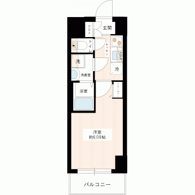 マンスリーステージ八王子２【光回線インターネット（WIFI対応）無料！管理費無料！！商店街至近】の間取り図