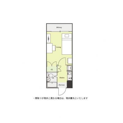 ユニオンマンスリー東大宮コンフォール１　102　1K・シングル☆■人気のデスク＆チェア付き♪女性も安心の室内洗濯機♪■JR東北本線「東大宮駅」徒歩5分/「東京駅」「大の間取り図