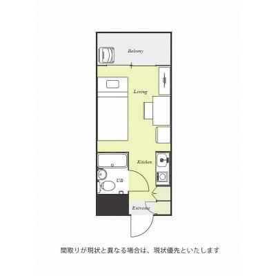 ●2026年5月14日から入居可●ユニオンマンスリー久米川１　403　1R・シングル☆デスク・チェア完備♪モニター付きインターフォン＆洗濯機や冷蔵庫など生活家電のあるお部屋/西武新宿線沿線/所沢駅や高の間取り図