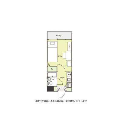 ユニオンマンスリー相模原ソレアード１　902　1K・シングル☆橋本駅まで1駅＆町田駅や新横浜駅まで乗換なしでアクセス/デスク・チェア完備/安心の建物オートロック＆モの間取り図