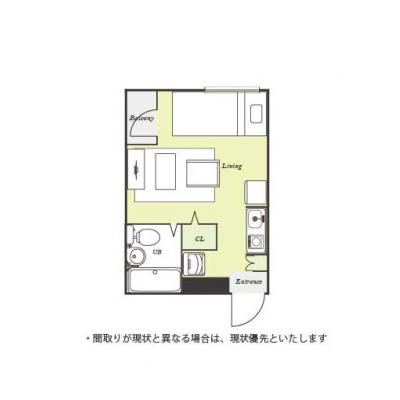 ユニオンマンスリー大宮８　204　1R・シングル☆安心の建物AL＆モニター付きインターフォン＆室内洗濯機完備♪ソファのあるお部屋/休日はNACK5スタジアム大宮や大の間取り図