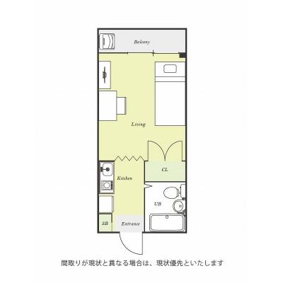 ユニオンマンスリー八王子長沼２　210　1R・シングル☆人気の角部屋！電子レンジや掃除機など生活家電完備＆デスク・チェアのあるお部屋/平山城址公園駅まで1駅＆高尾山口の間取り図