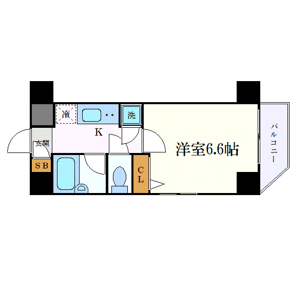 グッドステイ大島葛西パークサイド▲『禁煙ルーム・温水洗浄便座』【ベーシック】の間取り図