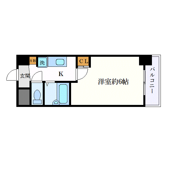 グッドステイ早稲田駅南■『禁煙ルーム・駅5分・セパレート』【ベーシック】の間取り図