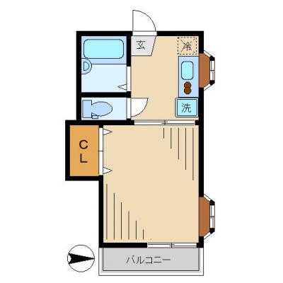 ストーリオ上高田【Ｗｉ-Ｆｉ無制限・外国人可】＜寝具・キッチン用品代込＞の間取り図