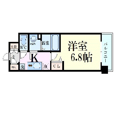 グッドステイ新大阪NORTH■【ベーシック・オートロック・システムキッチン・洗浄機能付便座】の間取り図