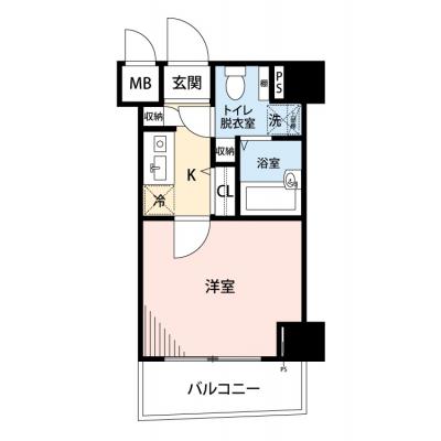 【🎉初期費用オフ｜お得なキャンペーン】【禁煙🚭/Wi-Fi無料🌐】マイナビSTAYミライエ桜上水　702の間取り図