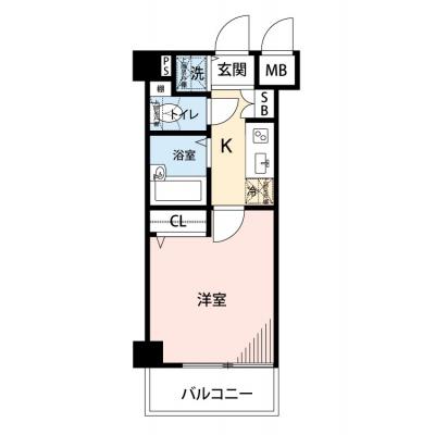 【🍡！秋の大感謝価格！🍡】【禁煙🚭/Wi-Fi無料🌐】マイナビSTAYミライエ上北沢NORTH　306の間取り図