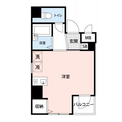 【🍡！秋の大感謝価格！🍡】【禁煙🚭/Wi-Fi無料🌐】マイナビSTAY三鷹中町　401の間取り図