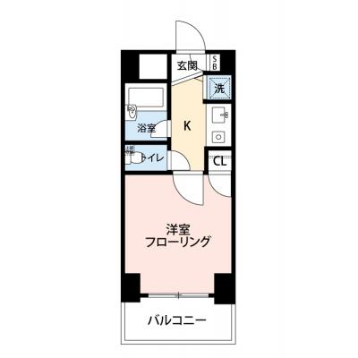 【🎉初期費用オフ｜お得なキャンペーン】【禁煙🚭/Wi-Fi無料🌐】マイナビSTAYミライエ西新宿駅前　801｜東京医科大学病院周辺の間取り図