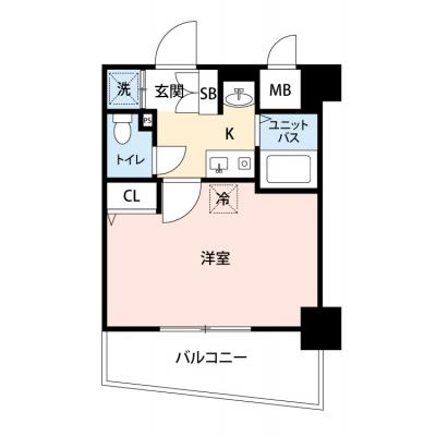 【🌷新生活応援キャンペーン🌷】【禁煙🚭/Wi-Fi無料🌐】マイナビSTAY EL東梅田　403の間取り図