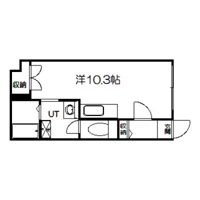 POROKARI函館中央病院前A/五稜郭近く/ネット無料の間取り図