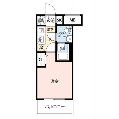 【🎉初期費用オフ｜お得なキャンペーン】【禁煙🚭/Wi-Fi無料🌐】マイナビSTAY鶴見市場　302の間取り図