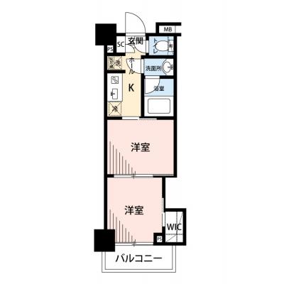 【🍧夏のクールダウン価格！🍧】【禁煙🚭】マイナビSTAYオーチャードスカイ調布　304の間取り図
