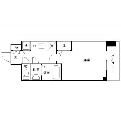OneLife京都五条天使突抜【▼室内見学可（※空室状況により、応相談）】の間取り図