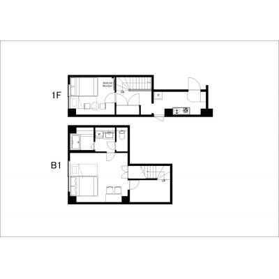 アクセス◎世田谷区の好立地マンション！リモートワークにもお勧め/フジテラス用賀105の間取り図