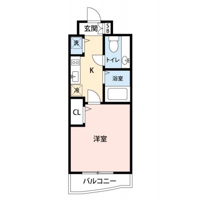 【🎉初期費用オフ｜お得なキャンペーン】【禁煙🚭/Wi-Fi無料🌐】マイナビSTAY福岡西新　1005の間取り図