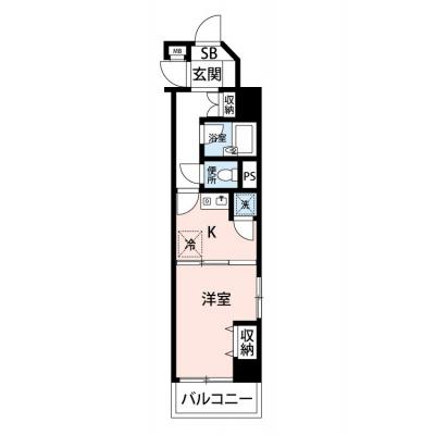 【🌸心機一転🌸春の引越し応援キャンペーン🏡🌷】【禁煙🚭/テレワークに最適🌟無料高速Wi-Fi使い放題🎧】マイナビSTAY世田谷奥沢　203の間取り図