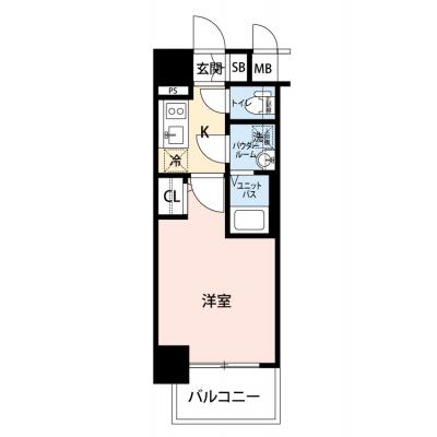 【🎉初期費用オフ｜お得なキャンペーン】【禁煙🚭/Wi-Fi無料🌐】マイナビSTAY福島　601の間取り図