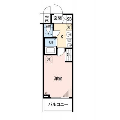 【🍧夏のクールダウン価格！🍧】【禁煙🚭/Wi-Fi無料🌐】マイナビSTAY南森町　802の間取り図
