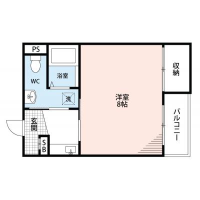 ◆パシオン西宮中央７【ネット無料(Wi-Fi対応)・駅近!!セパレート・洗面所独立・洗浄機能付き便座★オートロックあり】の間取り図