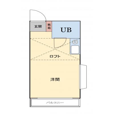 【オレンジマンスリー桜台駅前3】♪♪駅近徒歩3分,一棟運営につき複数部屋ご用意可能,駐車場有(小型車1台限定),禁煙ルームの間取り図