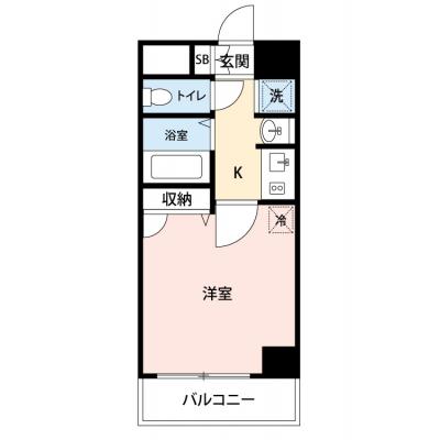 【🍡！秋の大感謝価格！🍡】【禁煙🚭/Wi-Fi無料🌐】マイナビSTAY本町プライム　1306の間取り図