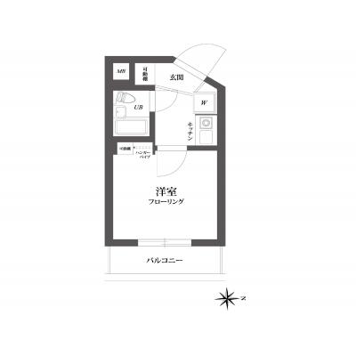 《ココロハスマンスリー新宿 205｠ ~複数路線利用可🚃新宿駅2駅🎈~ 禁煙🚭 ネット無料💻の間取り図