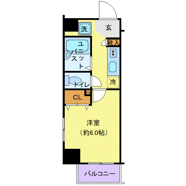 グッドステイ津田沼NORTH■『禁煙ルーム』『2点UB・浴室乾燥付』【ベーシック】の間取り図