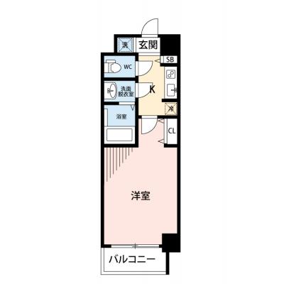 【🎉初期費用オフ｜お得なキャンペーン】【禁煙🚭/Wi-Fi無料🌐】マイナビSTAY新大阪スタイル　806の間取り図