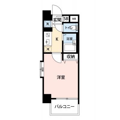 【🍧夏のクールダウン価格！🍧】【禁煙🚭/Wi-Fi無料🌐】マイナビSTAYミライエ高円寺北3丁目　601の間取り図
