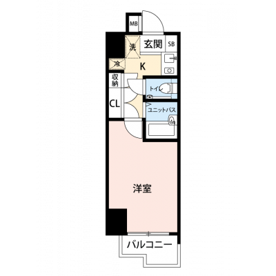 【🎉初期費用オフ｜お得なキャンペーン】【禁煙🚭/Wi-Fi無料🌐】マイナビSTAY西麻布　701の間取り図