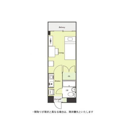 ユニオンマンスリー津田沼３　208　1K・シングル☆【禁煙ルーム】セキュリティ面も安心のモニター付きインターホン完備のお部屋♪津田沼駅　徒歩6分。駅前にはショッの間取り図