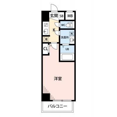 【清掃費11,000円OFF｜1月末までの入居限定🎁】【禁煙🚭/Wi-Fi無料🌐】マイナビSTAY西本町　304の間取り図