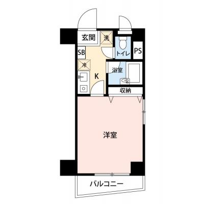 【🍧夏のクールダウン価格！🍧】【禁煙🚭/Wi-Fi無料🌐】マイナビSTAYミライエ西日暮里EAST　401の間取り図