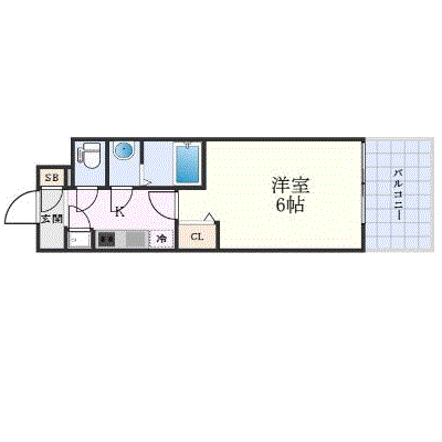グッドステイ布施駅北レジュール■【ハイクラス・オートロック・バス・トイレ別】の間取り図