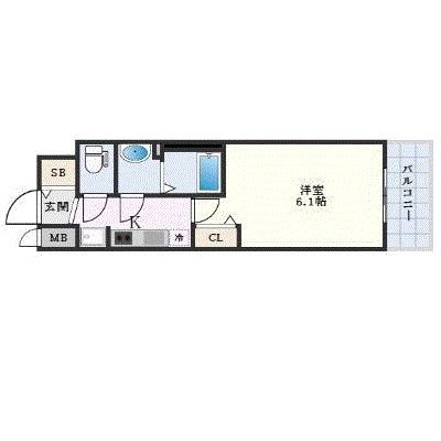 マンスリーリブマックス鶴舞駅前レジス■【Wi-Fi対応・設備充実】≪エクセレントシリーズ≫の間取り図