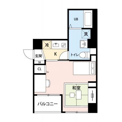 【🎉初期費用オフ｜お得なキャンペーン】【禁煙🚭/Wi-Fi無料🌐】マイナビSTAYグレース菊川　803の間取り図