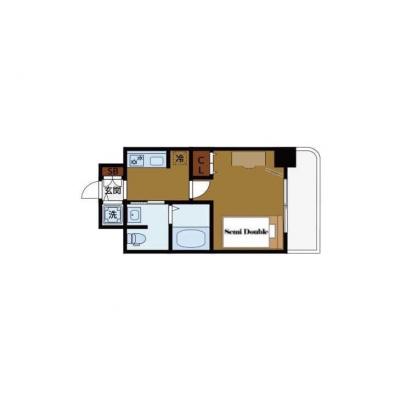 BraTTo難波アレグリア【ビジネスマン向け💻】難波駅から徒歩5分圏内!!インターネット無料👍の間取り図