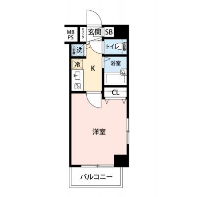 【🎉初期費用オフ｜お得なキャンペーン】【禁煙🚭/Wi-Fi無料🌐】マイナビSTAYミライエ渋谷松濤グランド　305の間取り図