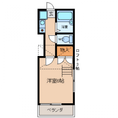 アパマートマンスリー富山駅 千歳町 Wi-Fi無料 1K (bab)の間取り図