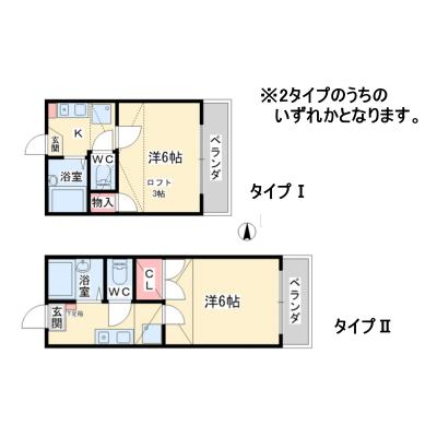 アパマートマンスリー富山市 花園町 1K (aac)の間取り図