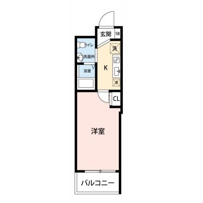【🎉初期費用オフ｜お得なキャンペーン】【禁煙🚭/Wi-Fi無料🌐】マイナビSTAY本町グランデ　516の間取り図