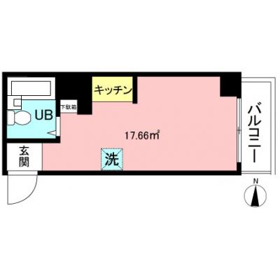 東都マンスリー溝ノ口　Bタイプ【Wifi無料！2名入居可！オートロック！デジタルキー！】の間取り図