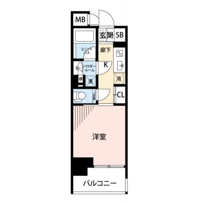 【🍡！秋の大感謝価格！🍡】【禁煙🚭/Wi-Fi無料🌐】マイナビSTAY東本町Ⅱ　1103の間取り図